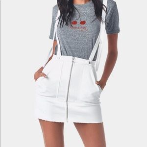 For Love and Lemons Monika Overalls Mini Skirt